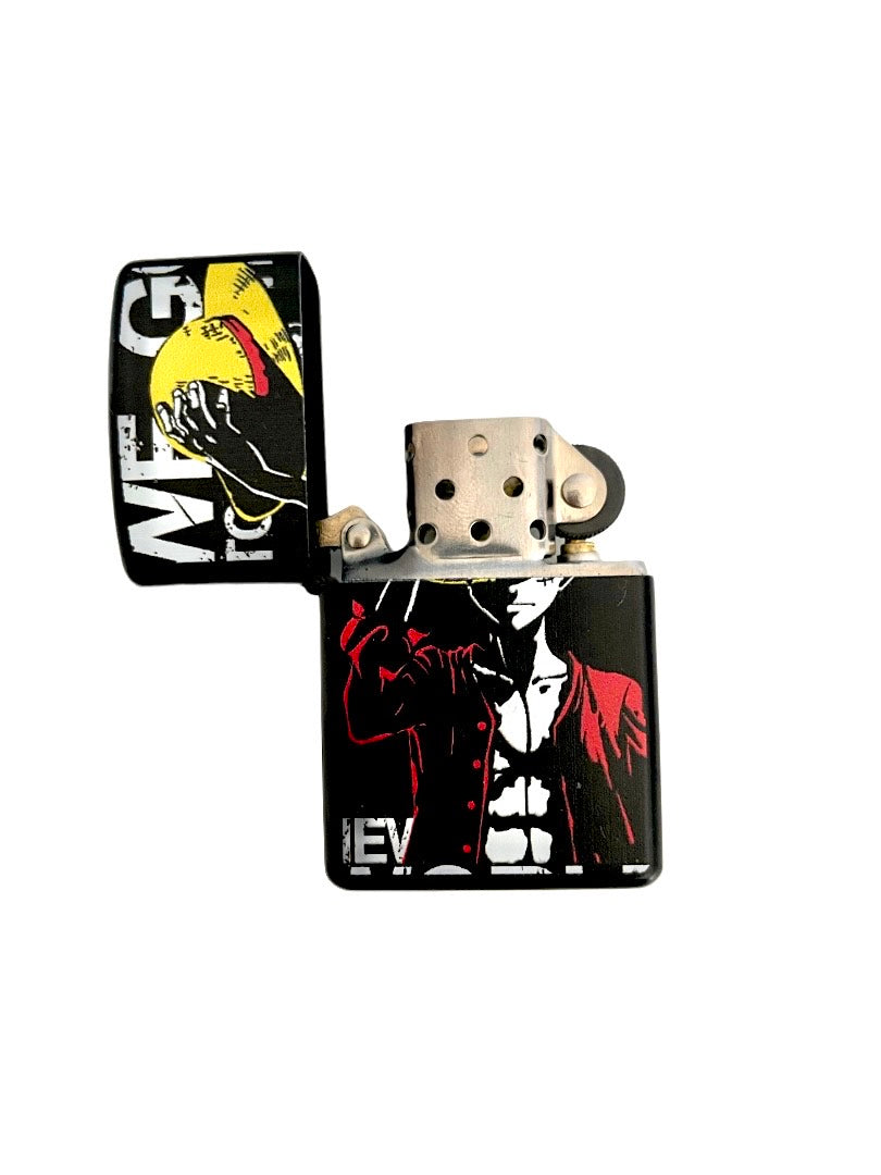 Custom Luffy Windproof Lighter - One Piece Anime Collectible Torch