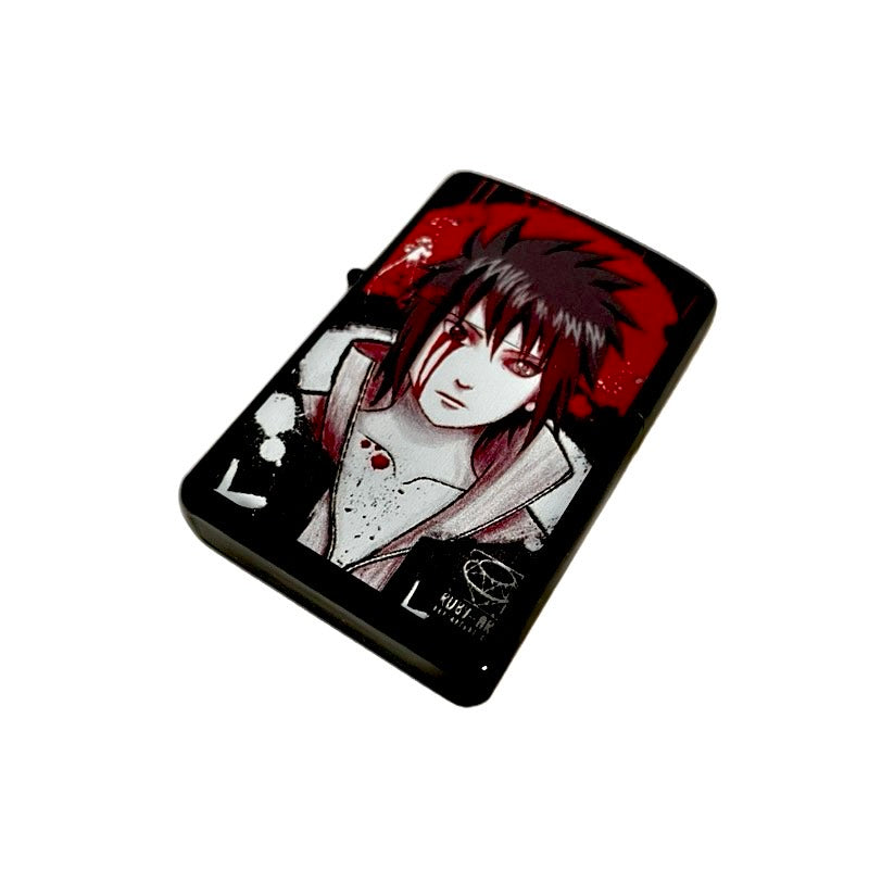 Custom Sasuke Windproof Lighter - Naruto Anime Collectible Torch