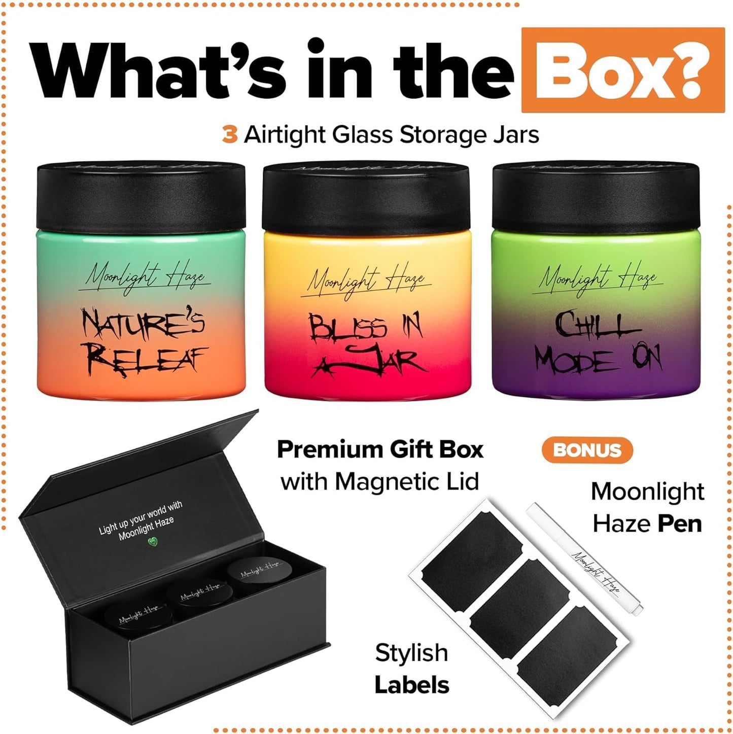 Moonlight Haze Smell Proof Container Stash Jar