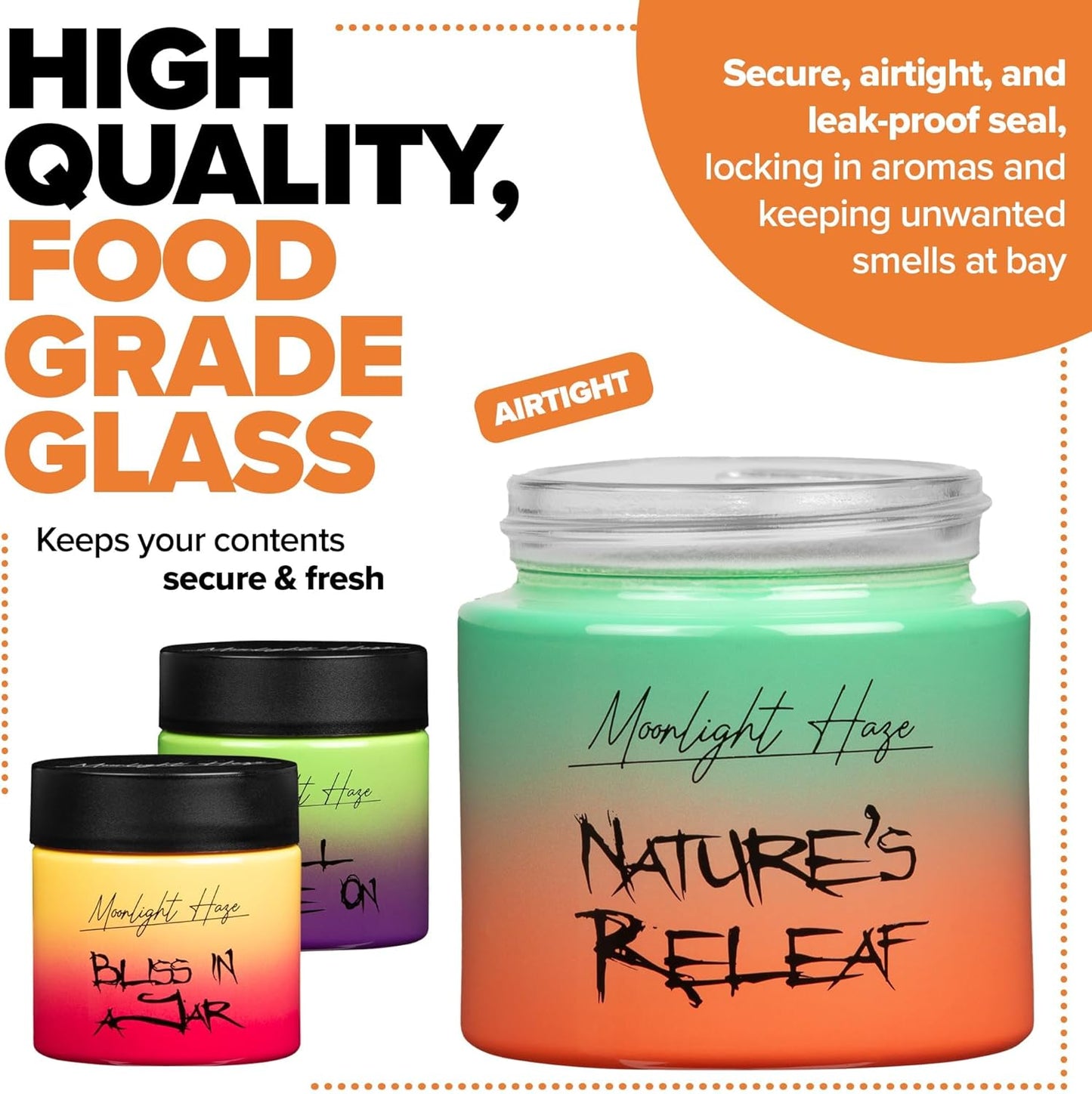 Moonlight Haze Smell Proof Container Stash Jar