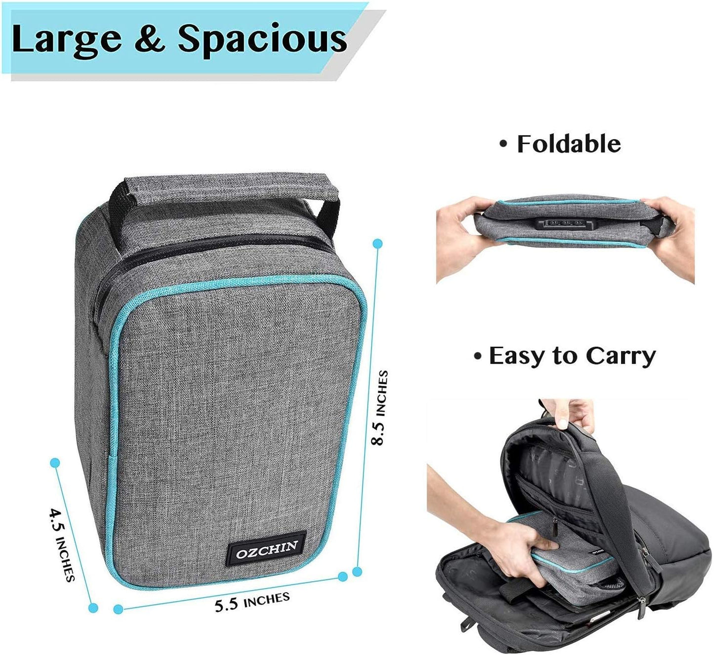 OZCHIN Smell Proof Storage Bag with Combination Lock