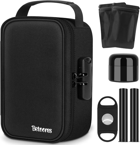 Betoores Smell Proof Bag, Container Stash Box with Lock