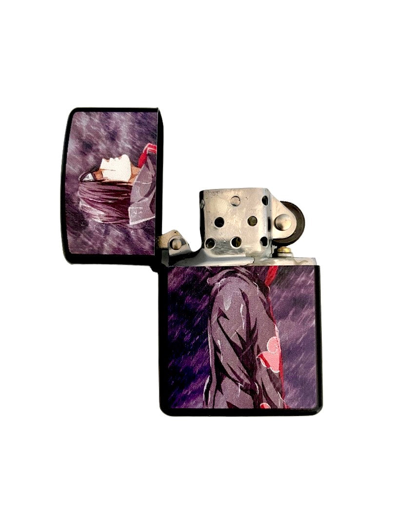 Custom Itachi Windproof Lighter - Naruto Anime Collectible Torch