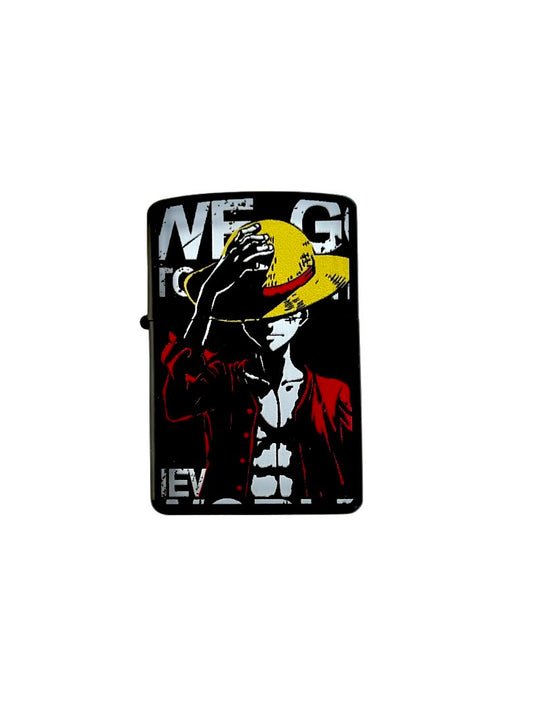 Custom Luffy Windproof Lighter - One Piece Anime Collectible Torch