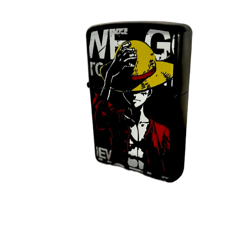 Custom Luffy Windproof Lighter - One Piece Anime Collectible Torch
