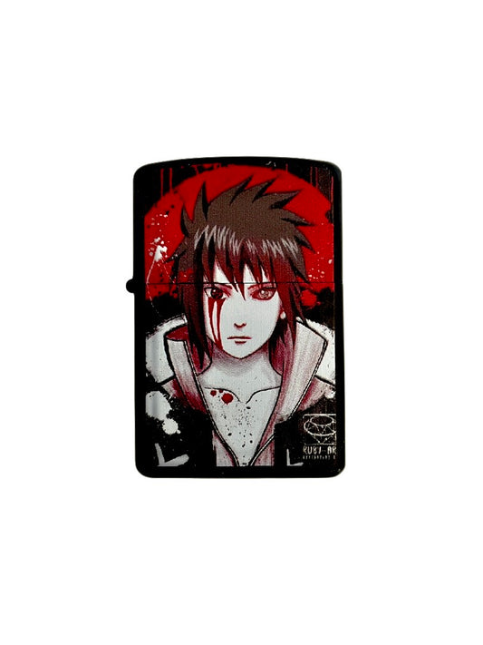 Custom Sasuke Windproof Lighter - Naruto Anime Collectible Torch