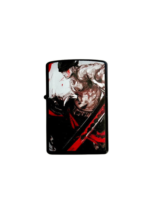 Custom Zoro Windproof Lighter - One Piece Anime Collectible Torch