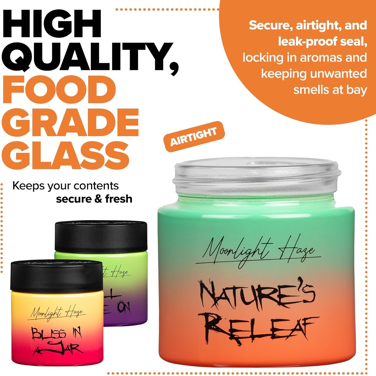 Moonlight Haze Smell Proof Container Stash Jar